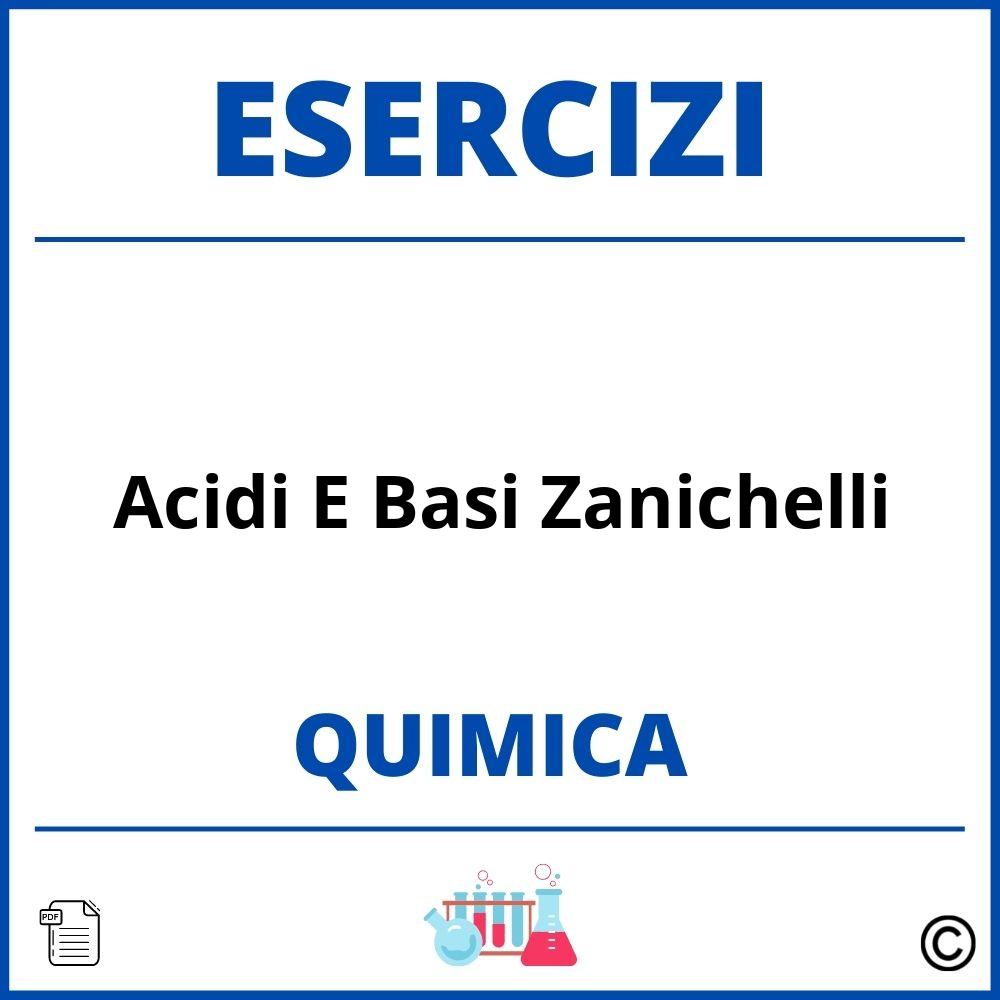 Esercizi Chimica Acidi E Basi Zanichelli