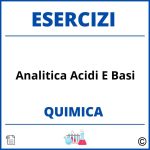 Esercizi Chimica Analitica Acidi E Basi Svolti PDF con Soluzioni