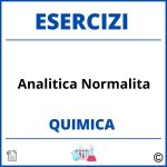 Esercizi Chimica Analitica Normalita Soluzioni Svolti PDF