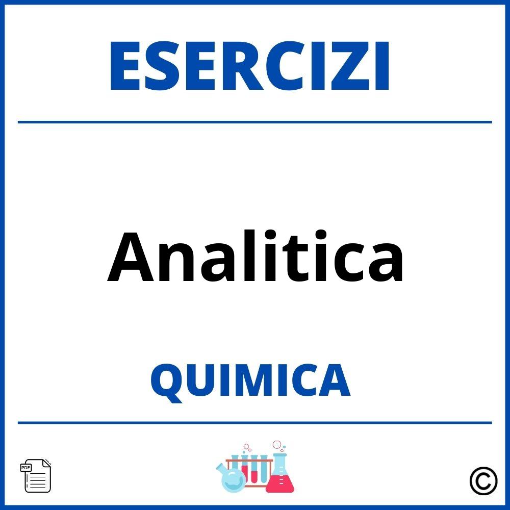 Esercizi Chimica Analitica