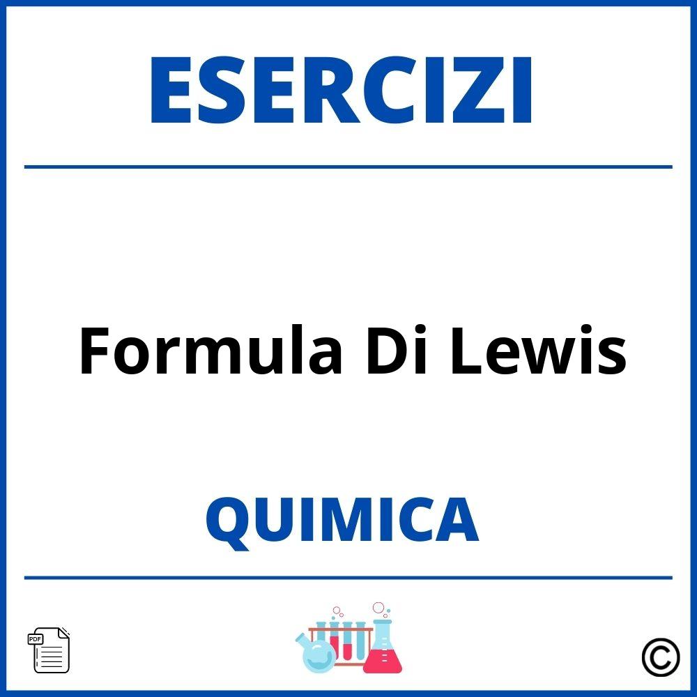 Esercizi Chimica Formula Di Lewis