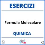 Esercizi Chimica Formula Molecolare Svolti PDF con Soluzioni