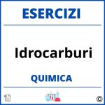 Esercizi Chimica Idrocarburi PDF Svolti con Soluzioni