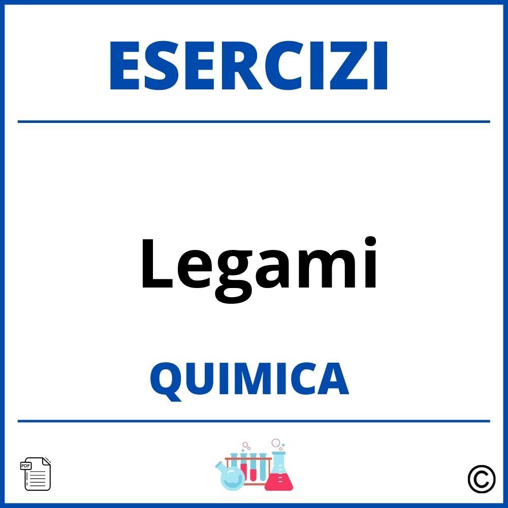 Esercizi Chimica Legami