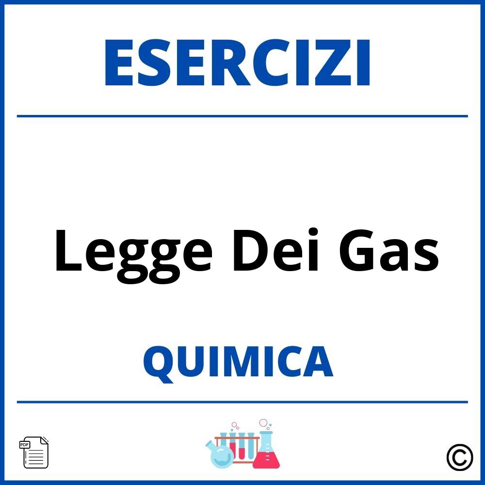 Esercizi Chimica Legge Dei Gas