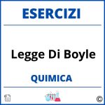 Esercizi Chimica Legge Di Boyle Svolti PDF con Soluzioni