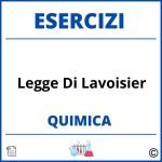 Esercizi Chimica Legge Di Lavoisier Svolti PDF con Soluzioni