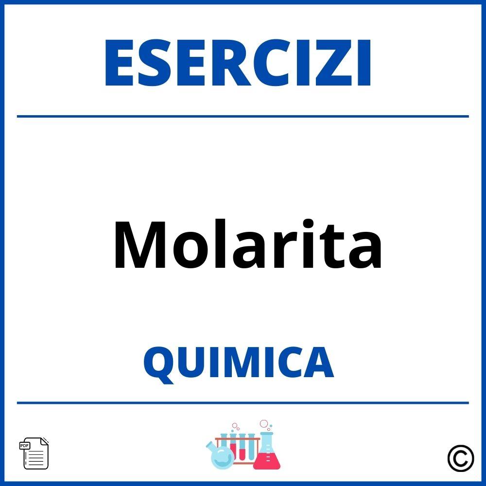 Esercizi Chimica Molarita