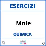 Esercizi Chimica Mole Svolti  con Soluzioni PDF