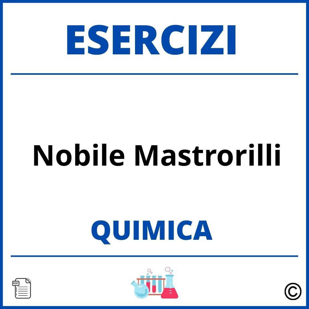 Esercizi Chimica Nobile Mastrorilli