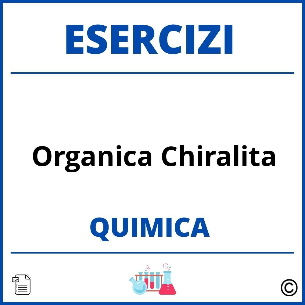 Esercizi Chimica Organica Chiralita