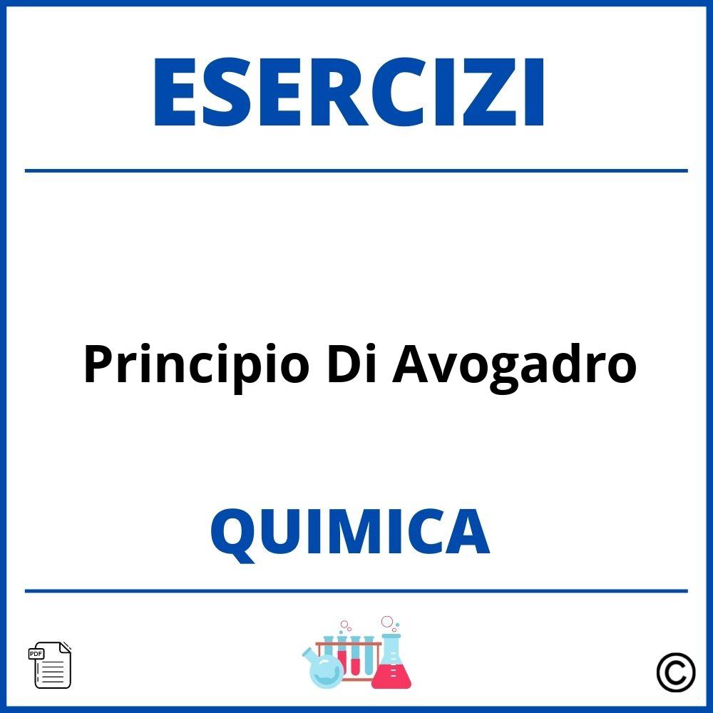 Esercizi Chimica Principio Di Avogadro