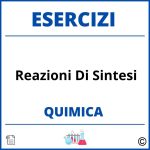 Esercizi Chimica Reazioni Di Sintesi PDF Svolti con Soluzioni