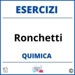 Esercizi Chimica Ronchetti PDF Svolti con Soluzioni